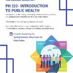 Spring Class: Intro to Public Health